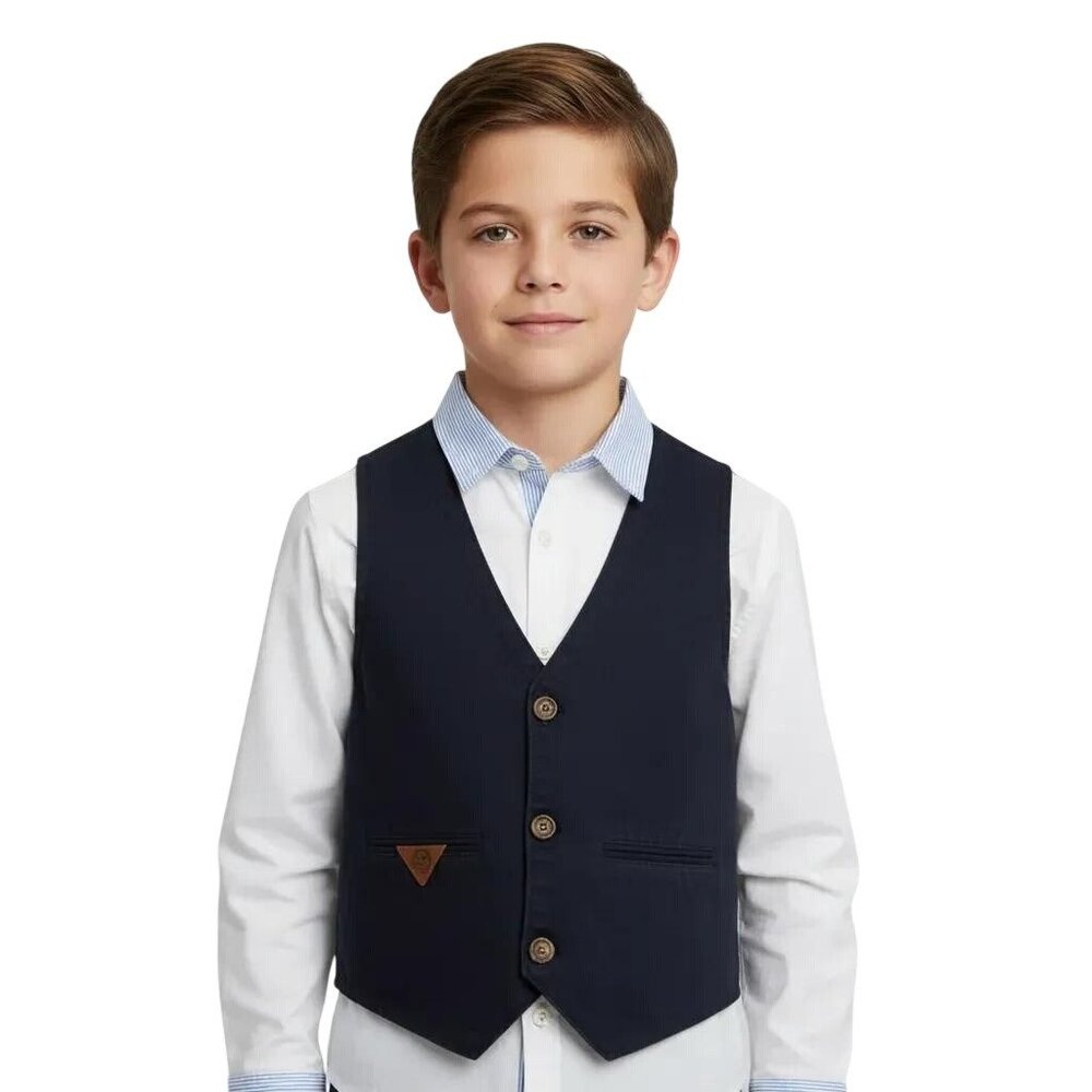 L.O.G.G By H&M Kids‎ Boys Casual Vest Navy Blue Size 12-13Y